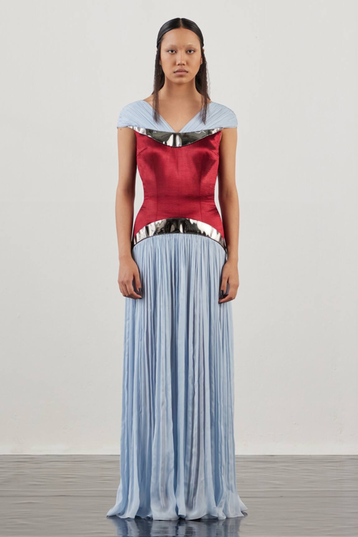 Akhl Structured Ruched Gown 