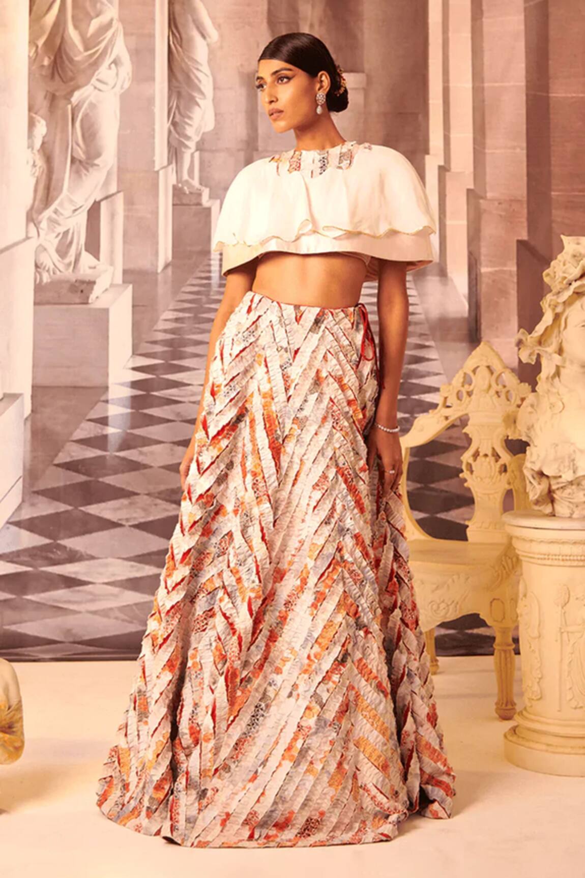Gauri Dhawan Luna Cape Lehenga Set