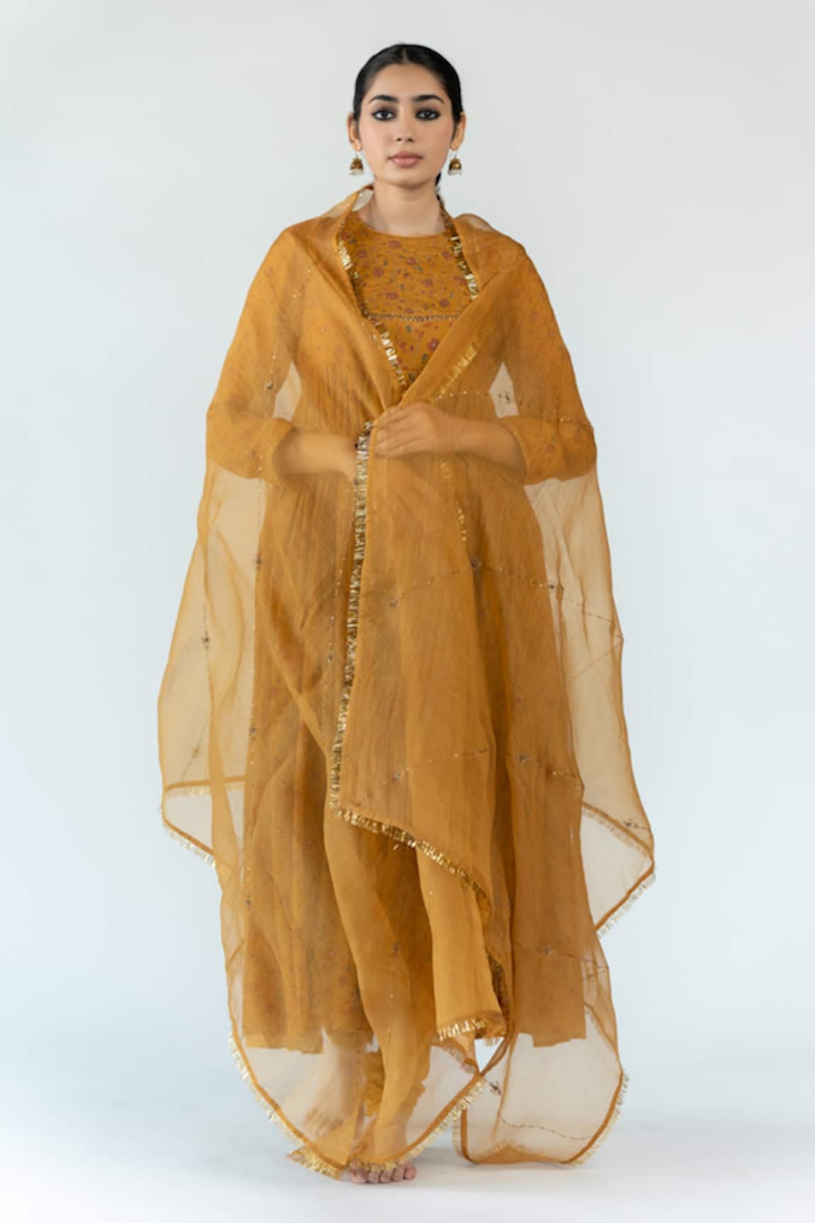 Nirjara Adi bell Embroidered Odhani 