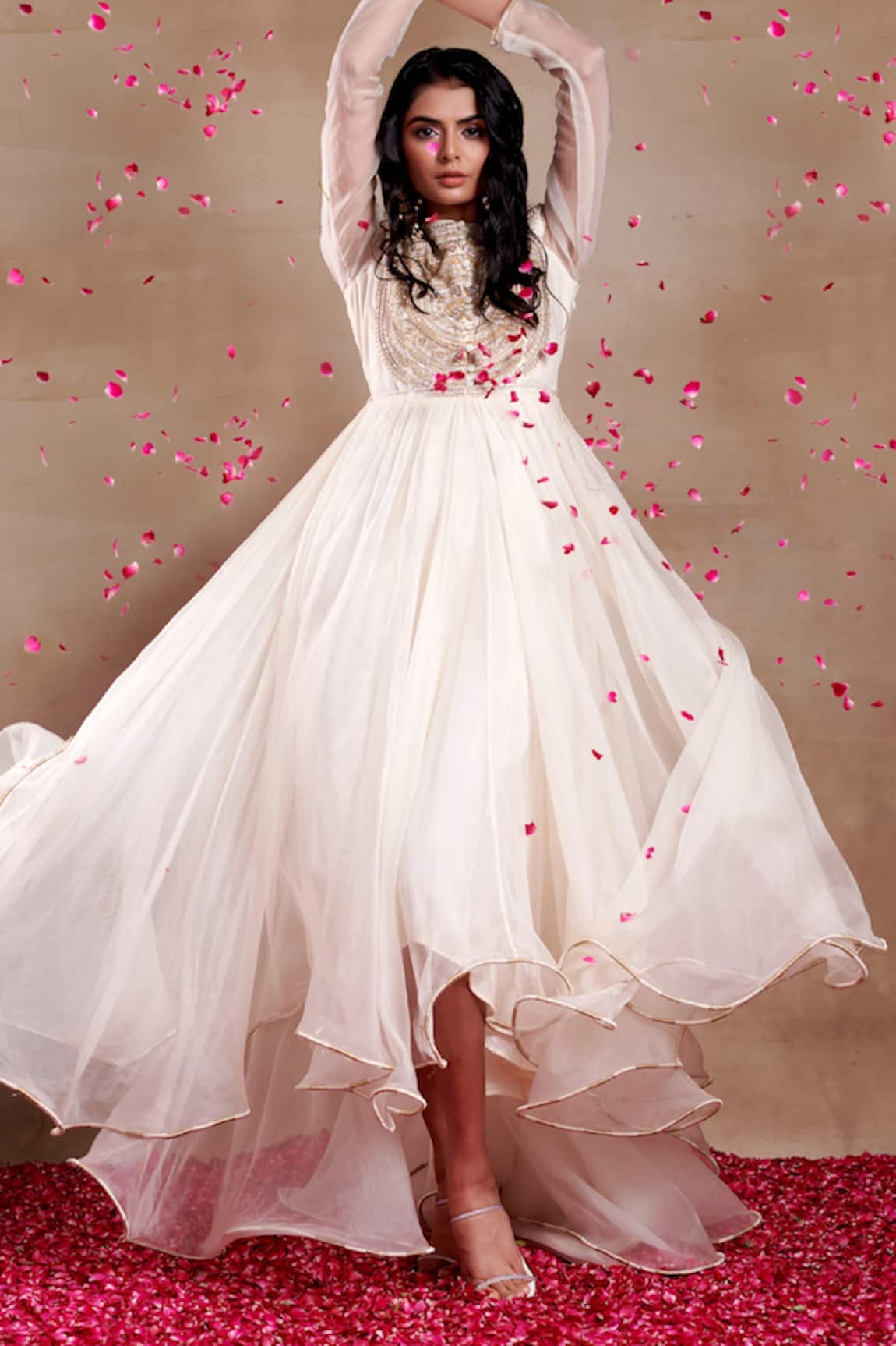 SHASHA GABA Bliss Mandala Embroidered Gown