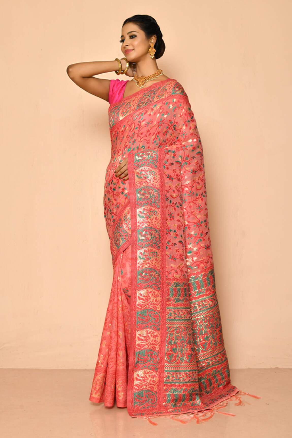 Naintara Bajaj Thread Embroidered Saree