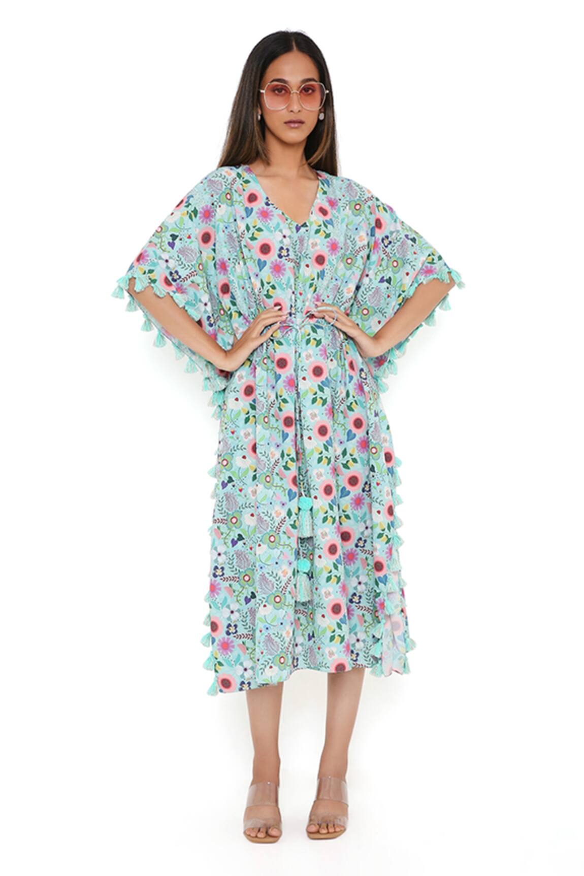 PS Pret By Payal Singhal Spring Floral Garden Print Kaftan 