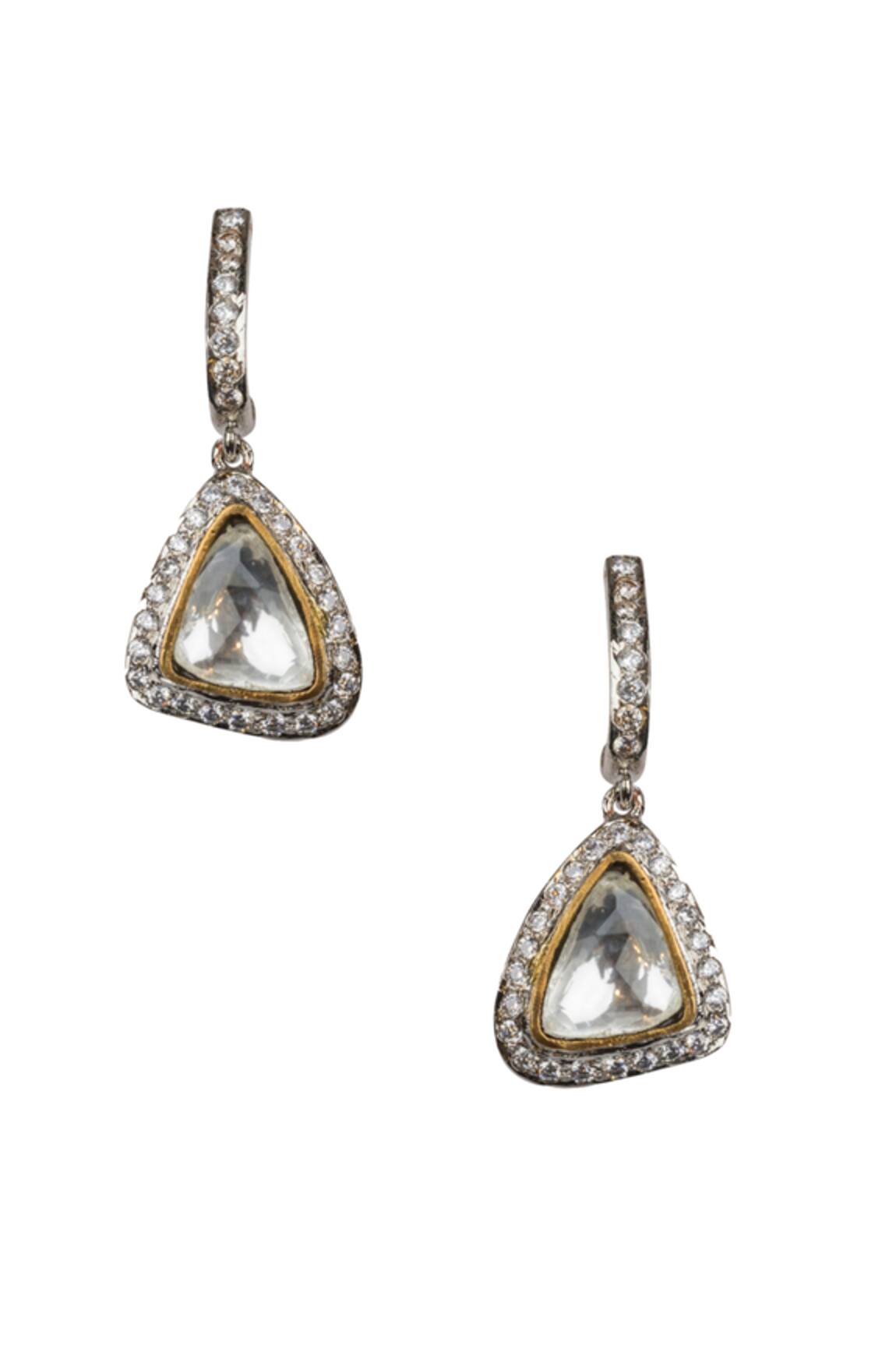 Vasundhara Stone Studded Dangler Earrings