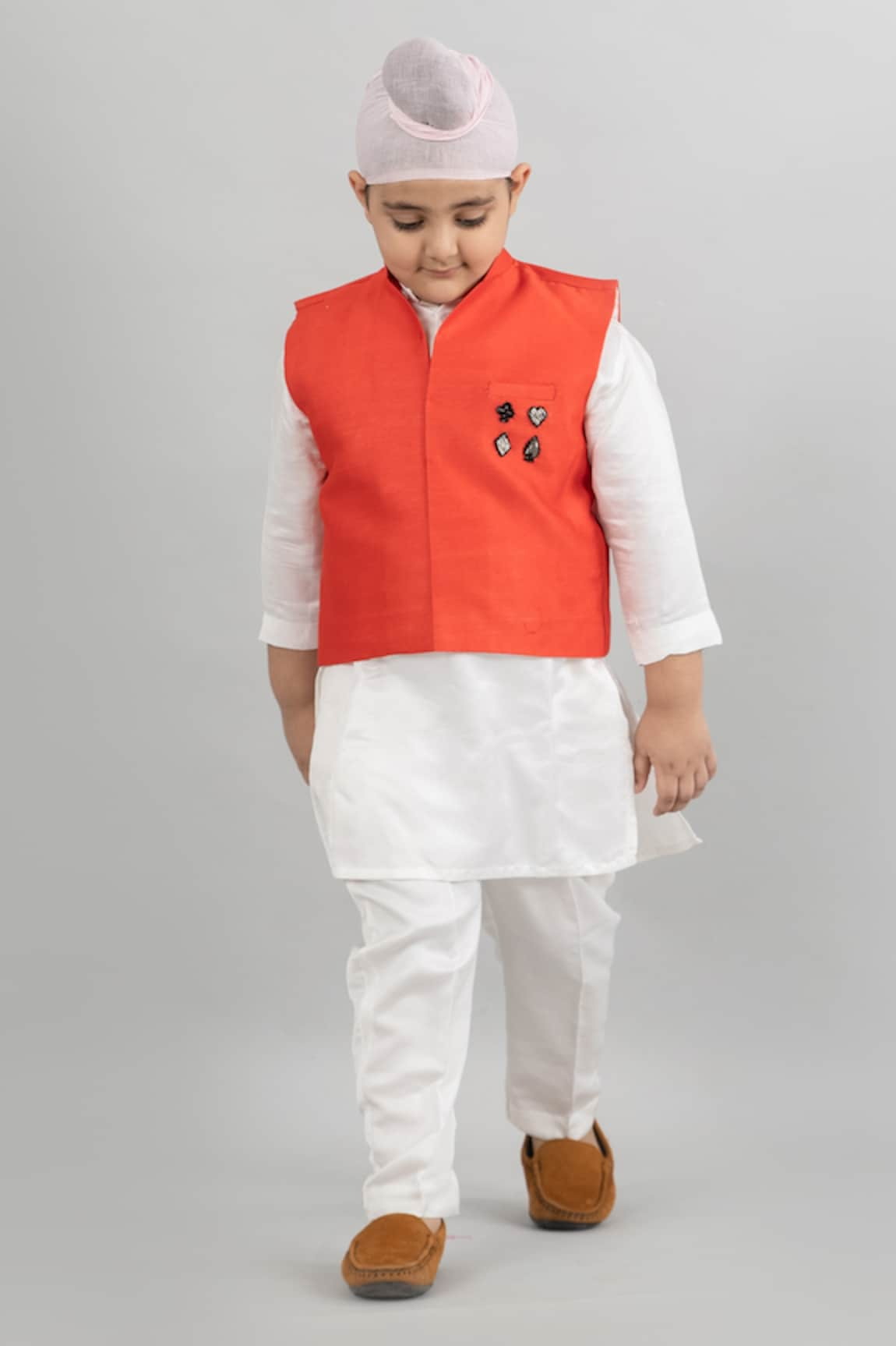 Darleen Kids Couture Hand Embroidered Bundi