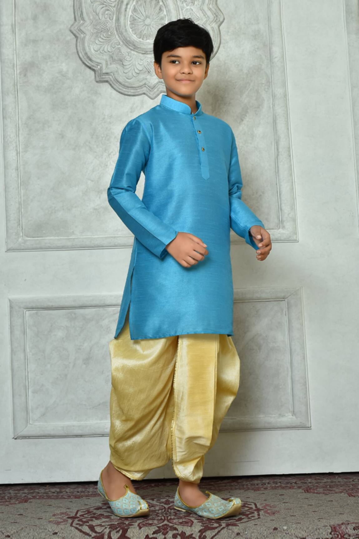 Arihant Rai Sinha Full Sleeve Straight Kurta & Dhoti Pant Set 