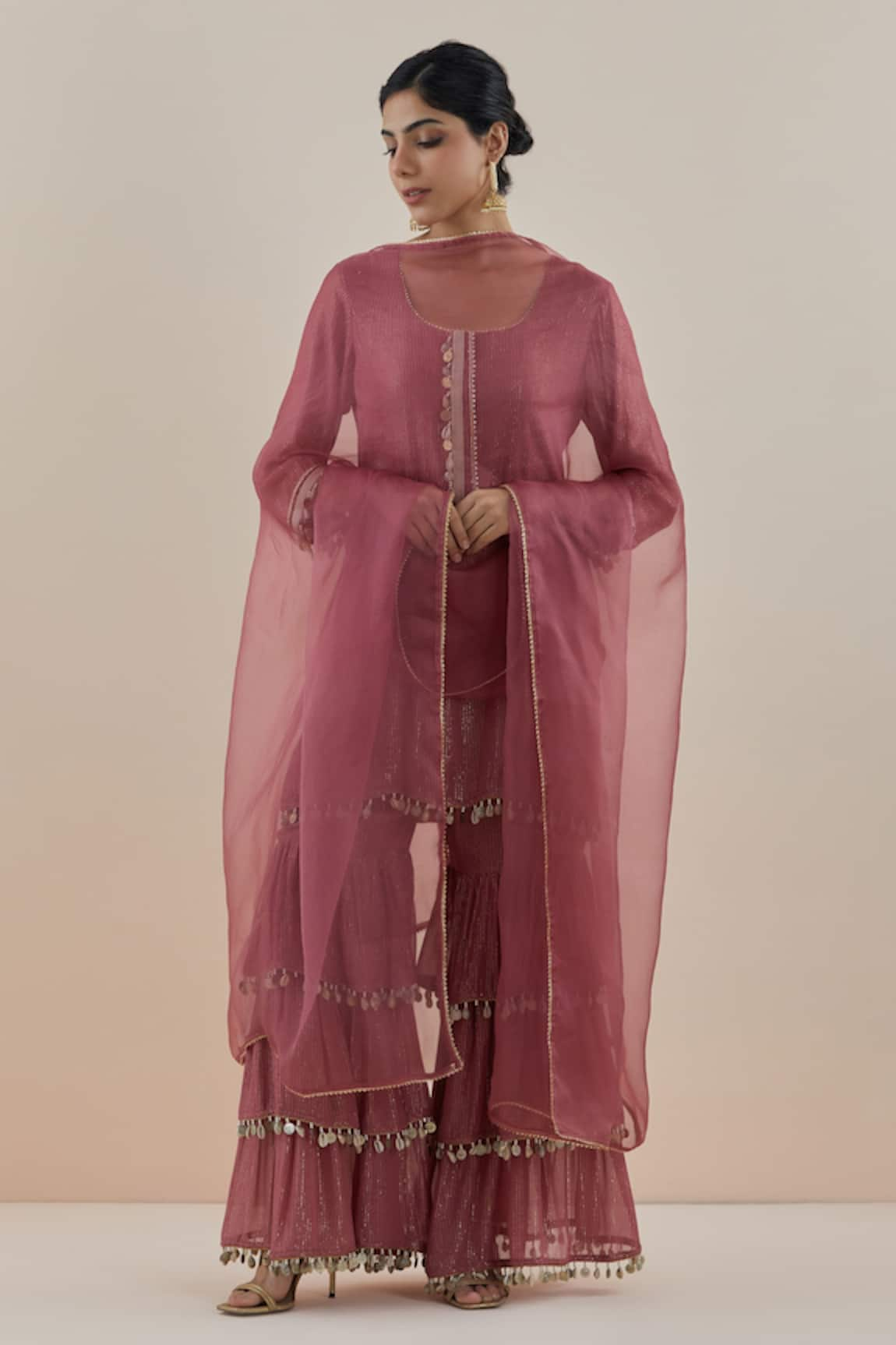 Makaan.51 Heather Rose Gharara Set 