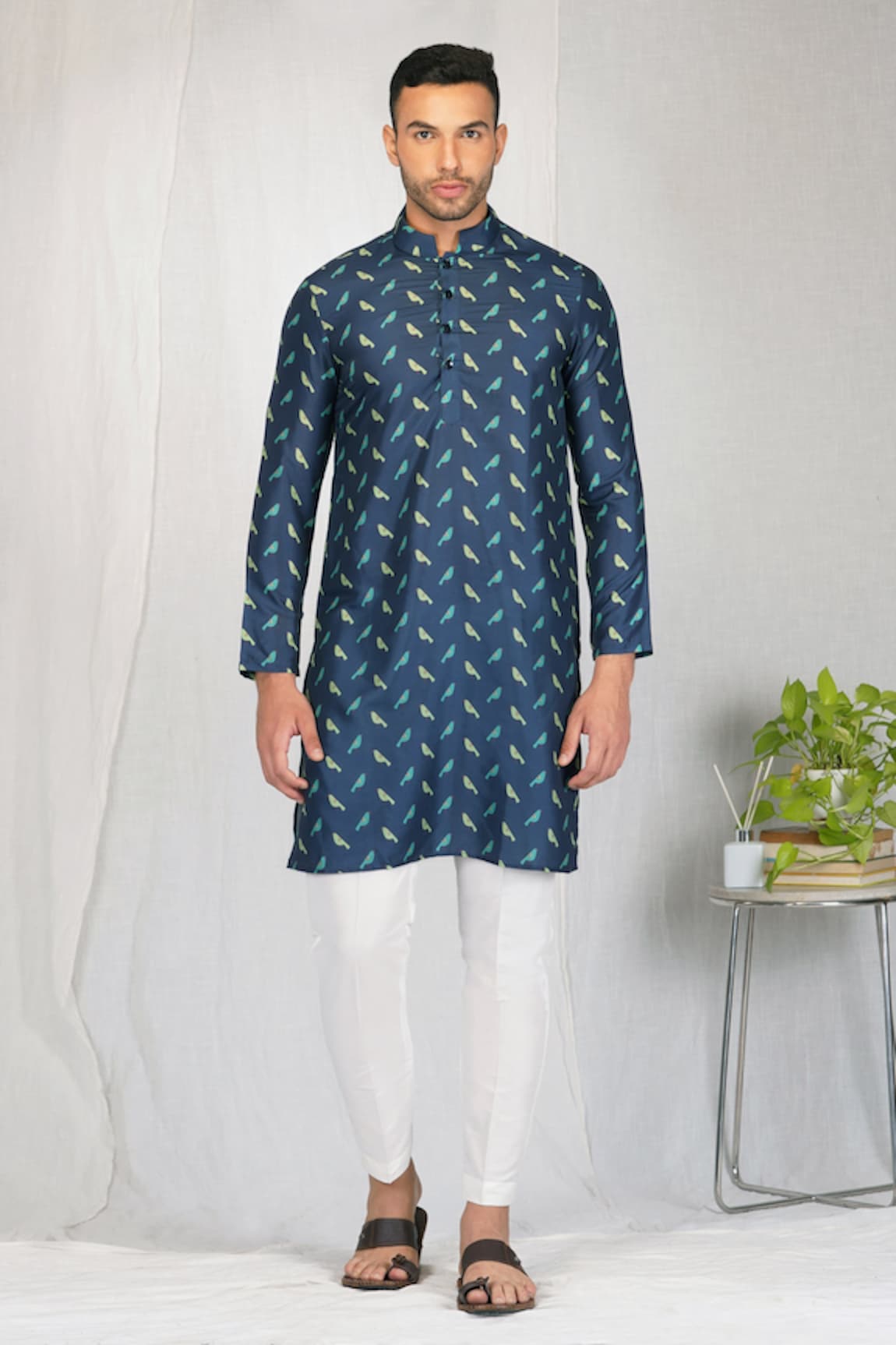 Eleven Brothers Birds Of Joy Print Kurta & Pant Set