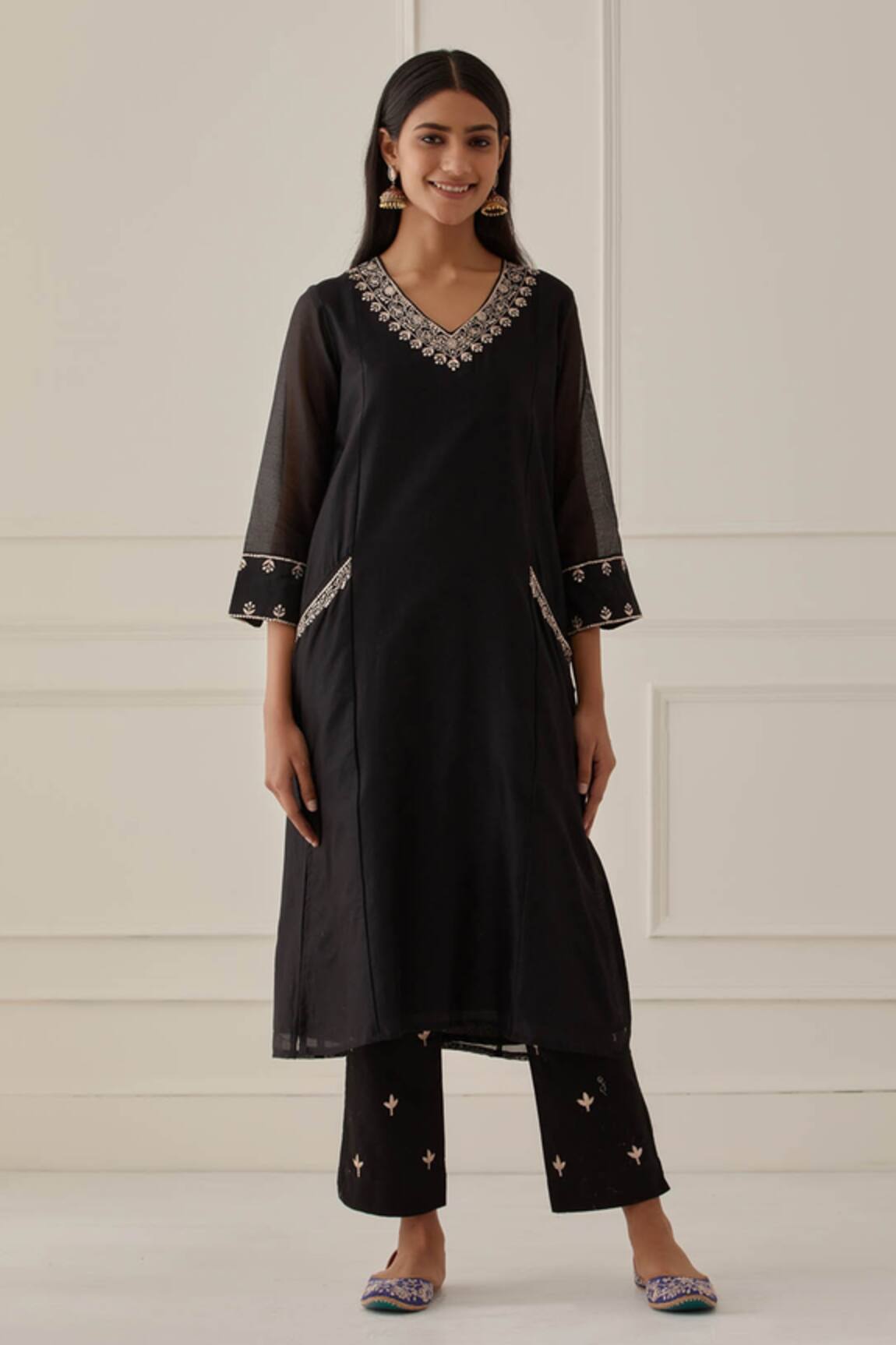 Kamaltaas Chanderi Silk Kurta 