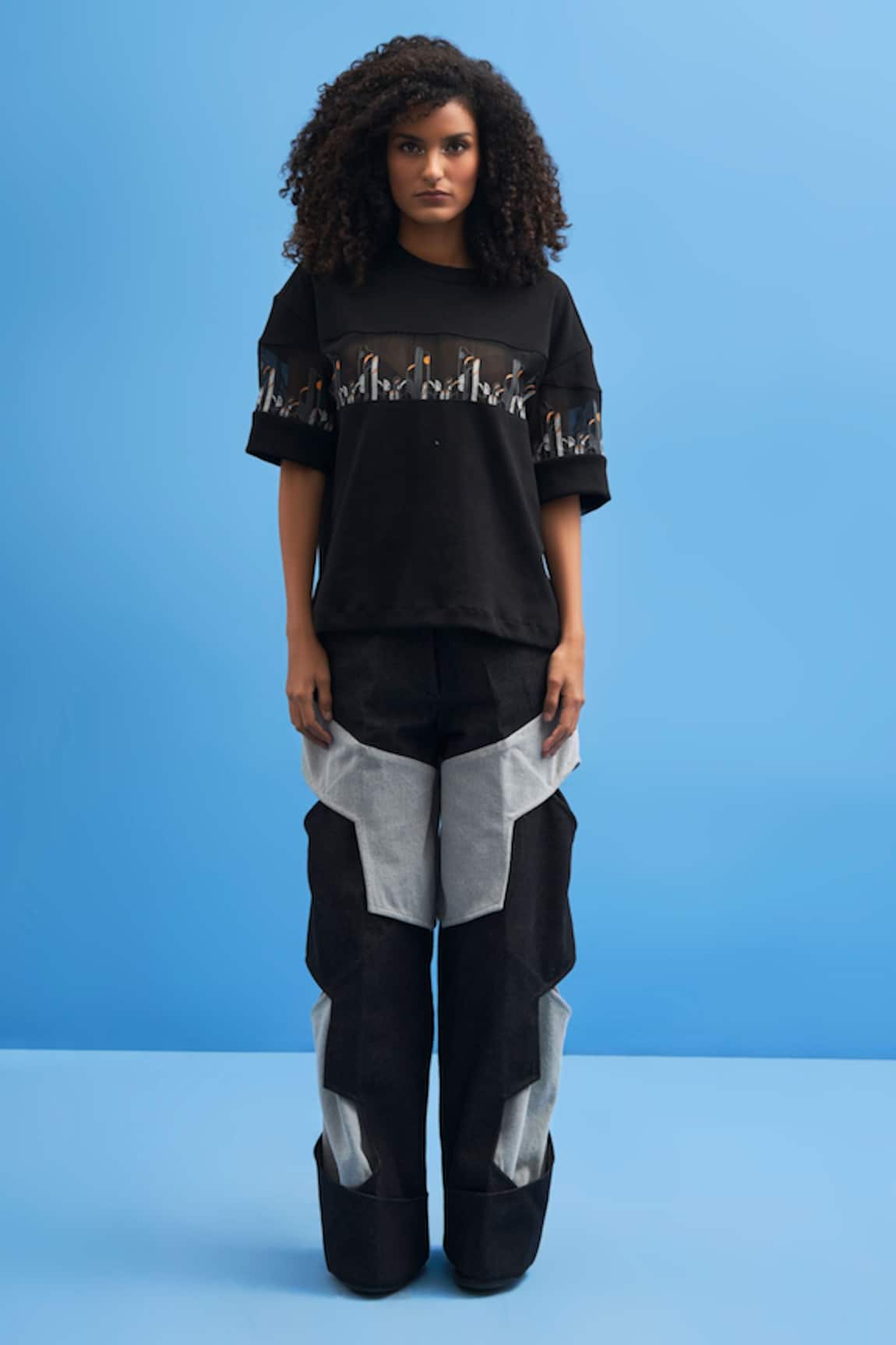 Siddhant Agrawal  Coastline Embroidered T-Shirt 