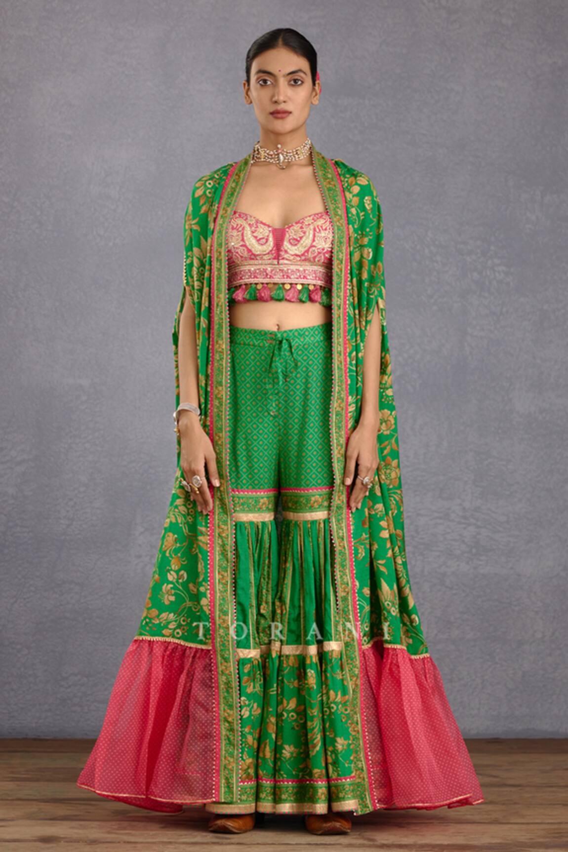 Torani Rang Naaz Mehreen Husn Jacket Sharara Set