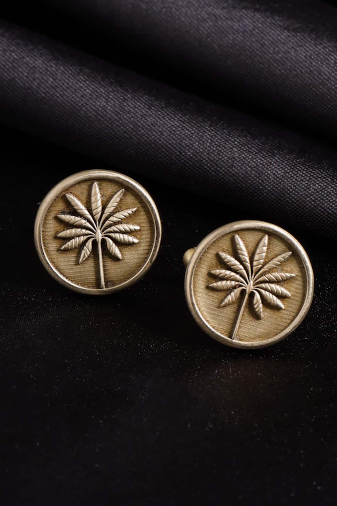 Cosa Nostraa Floral Carved Cufflinks