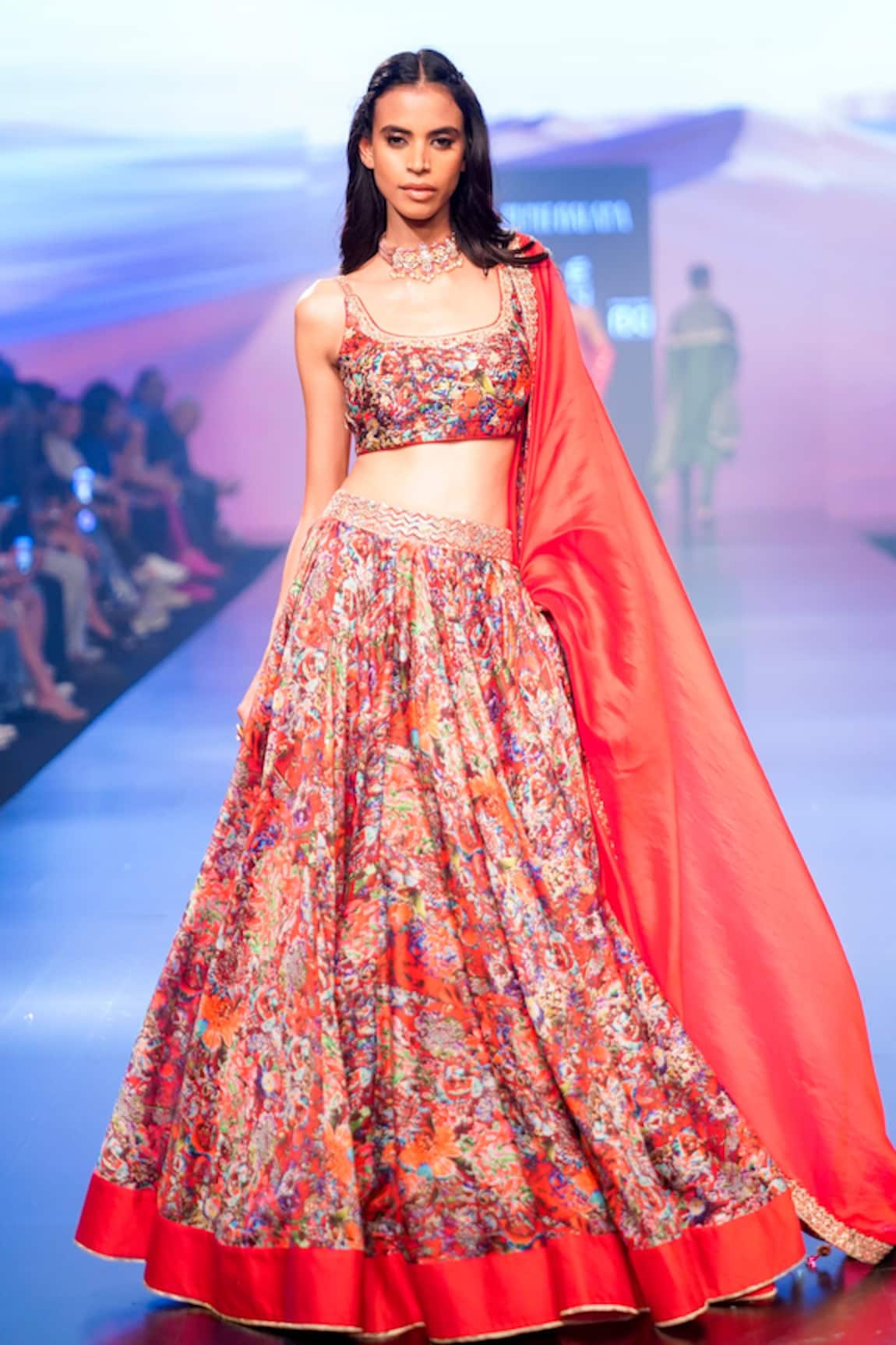 Punit Balana Surkh Laal Embellished Bridal Lehenga Set 