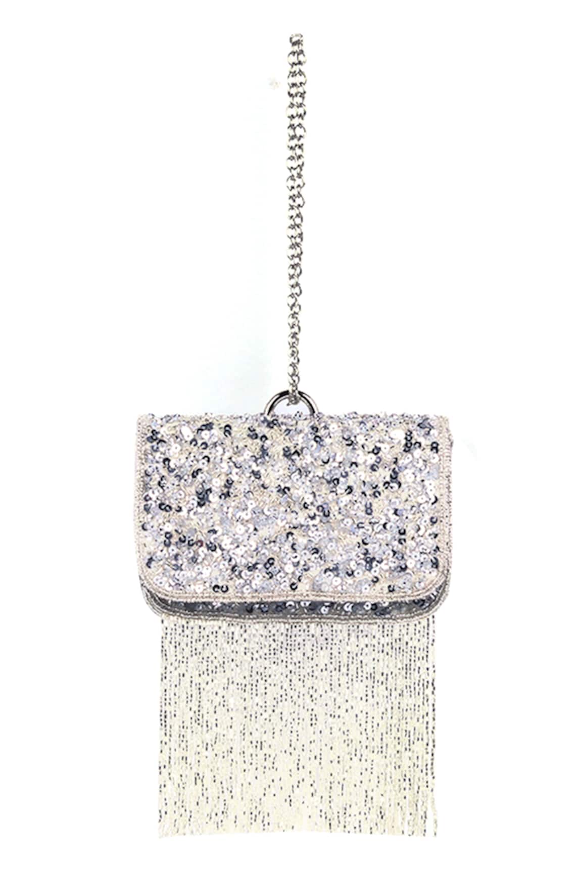 Adorn My Wish Sequin Embroidered Bling Bag 