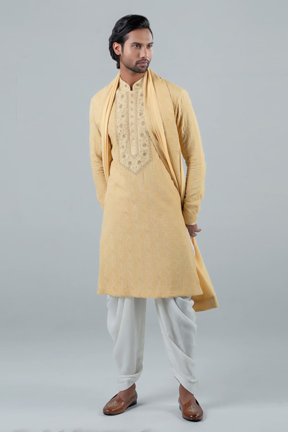 Punit Arora Floral Embroidered Kurta Set