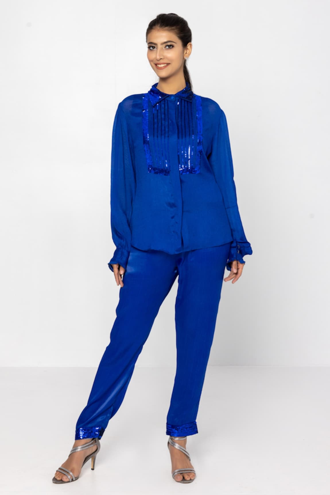 Sartoriale Embroidered Shirt & Pant Set