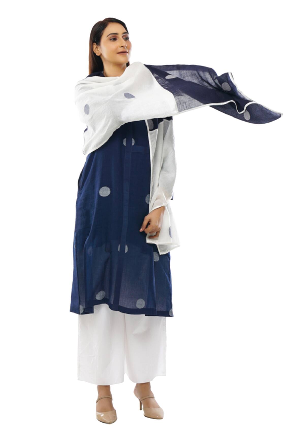 Khat Polka Dot Pattern Dress Pant Set