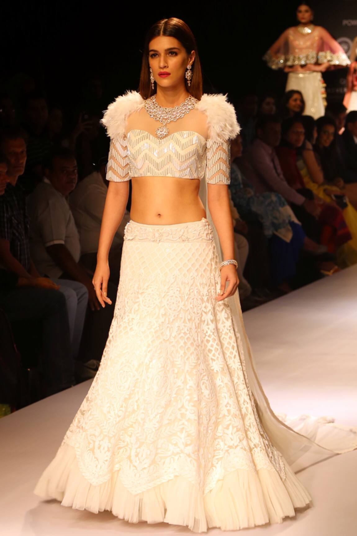 Archana Kochhar Rubesco Lucknowi Embroidered Lehenga & Blouse Set