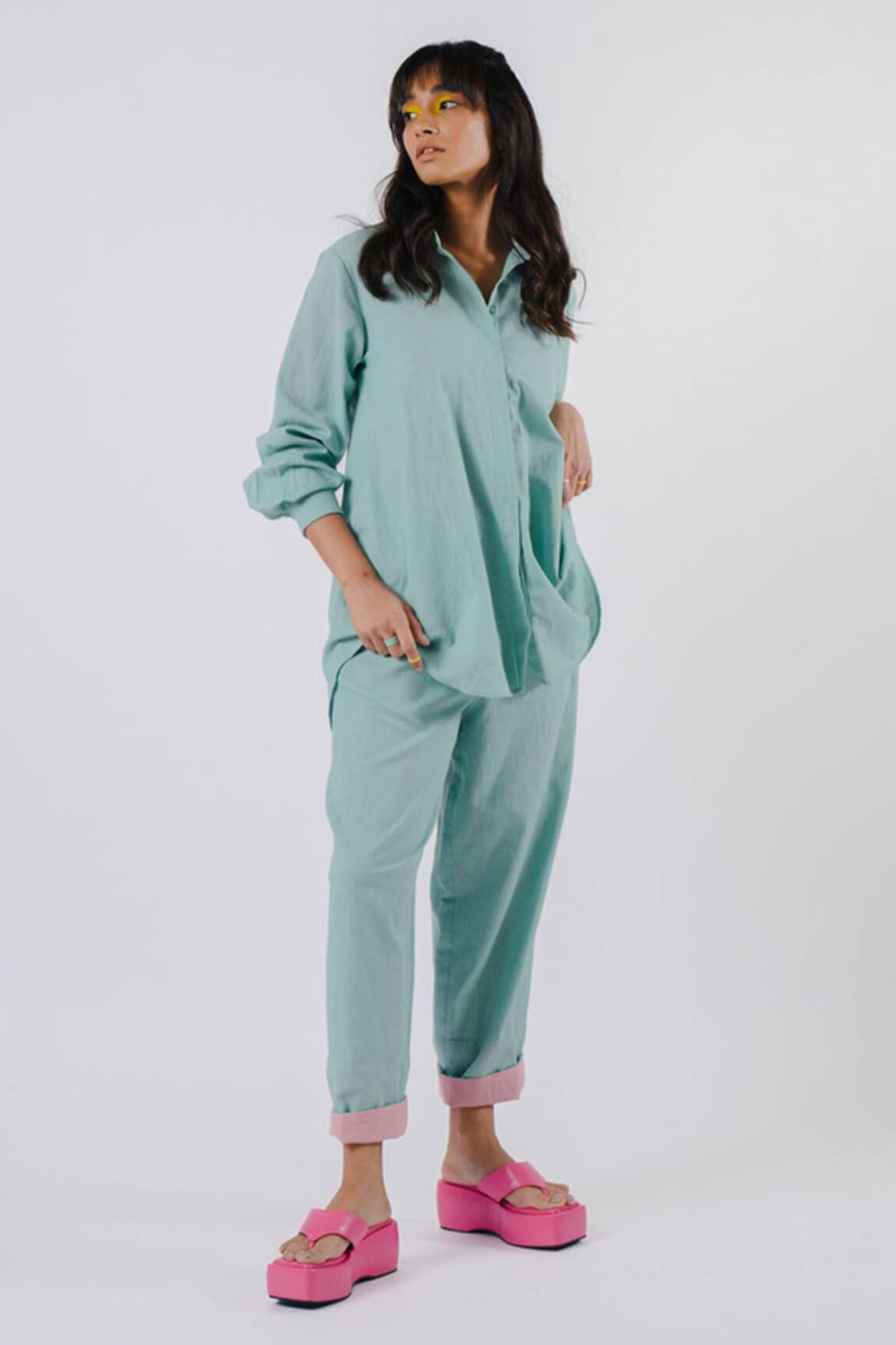 Tussah By Siddhi Shah Back Tie-Up Shirt & Pant Set