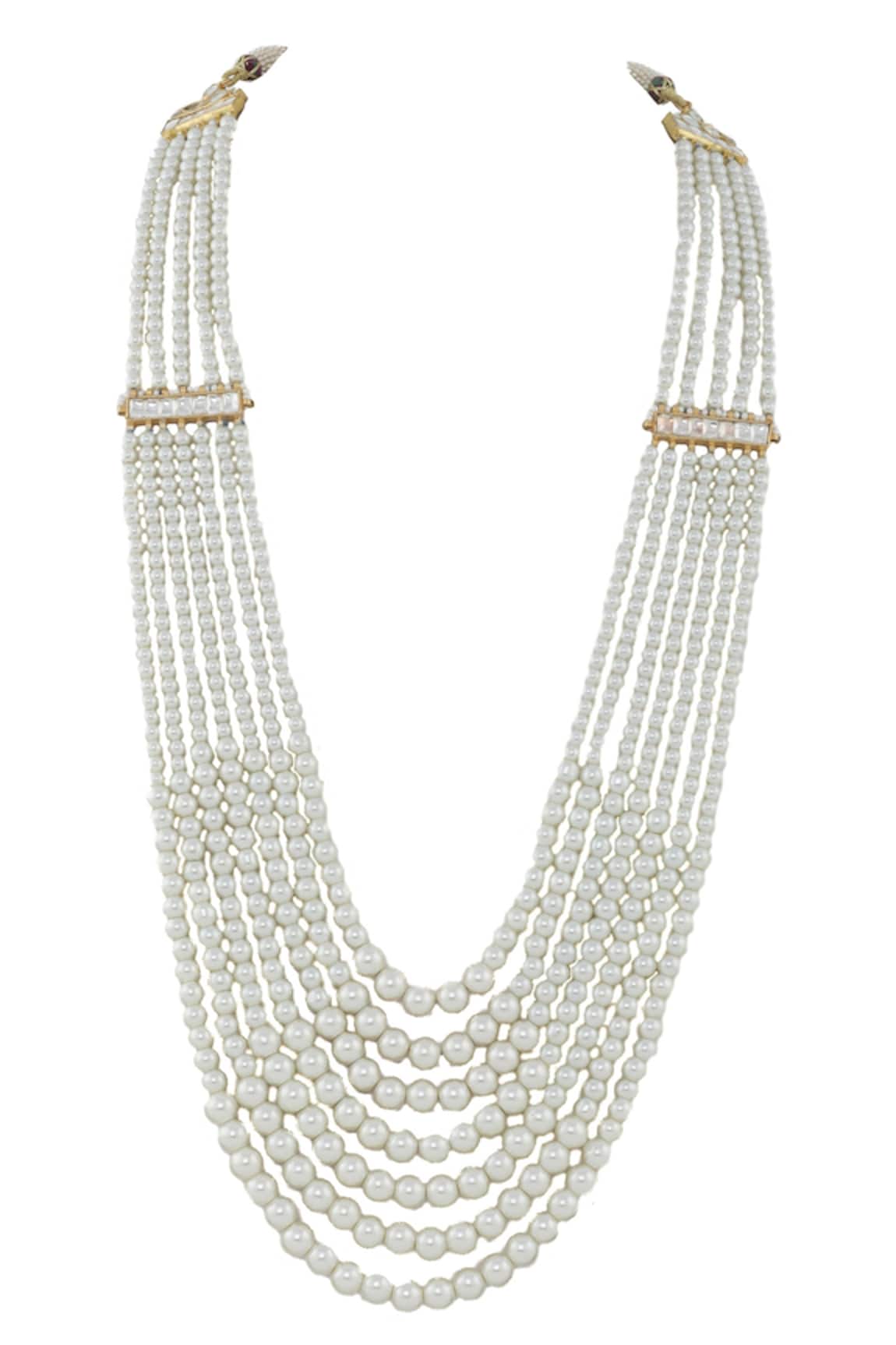 Riana Jewellery Pearl Multi-Layered Mala