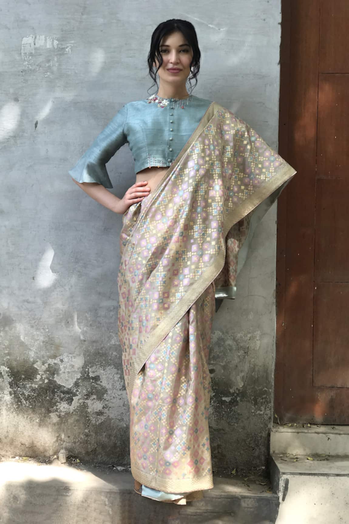 I am Design Silk Printed Saree