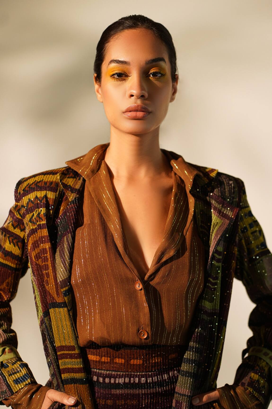 Nikita Mhaisalkar Geometric Print Shirt 