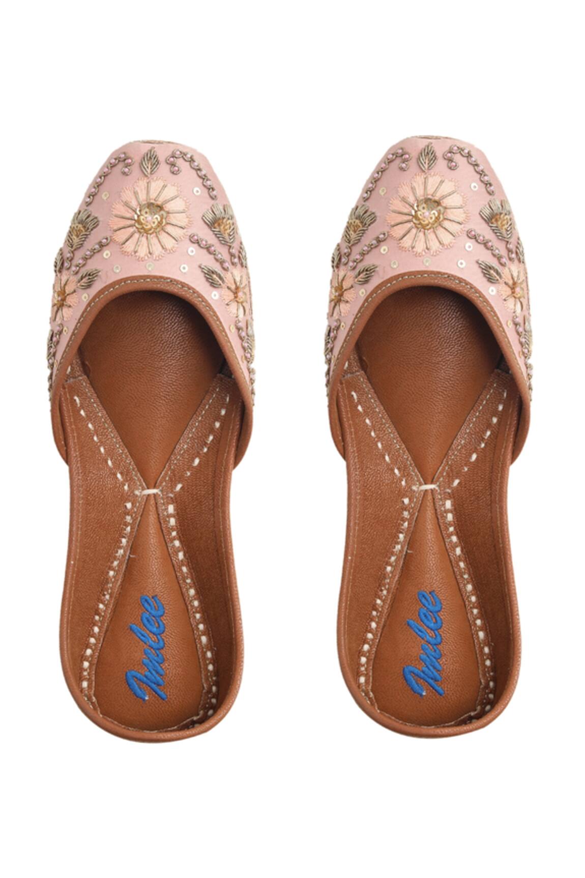 Imlee Jaipur Floral Embellished Juttis