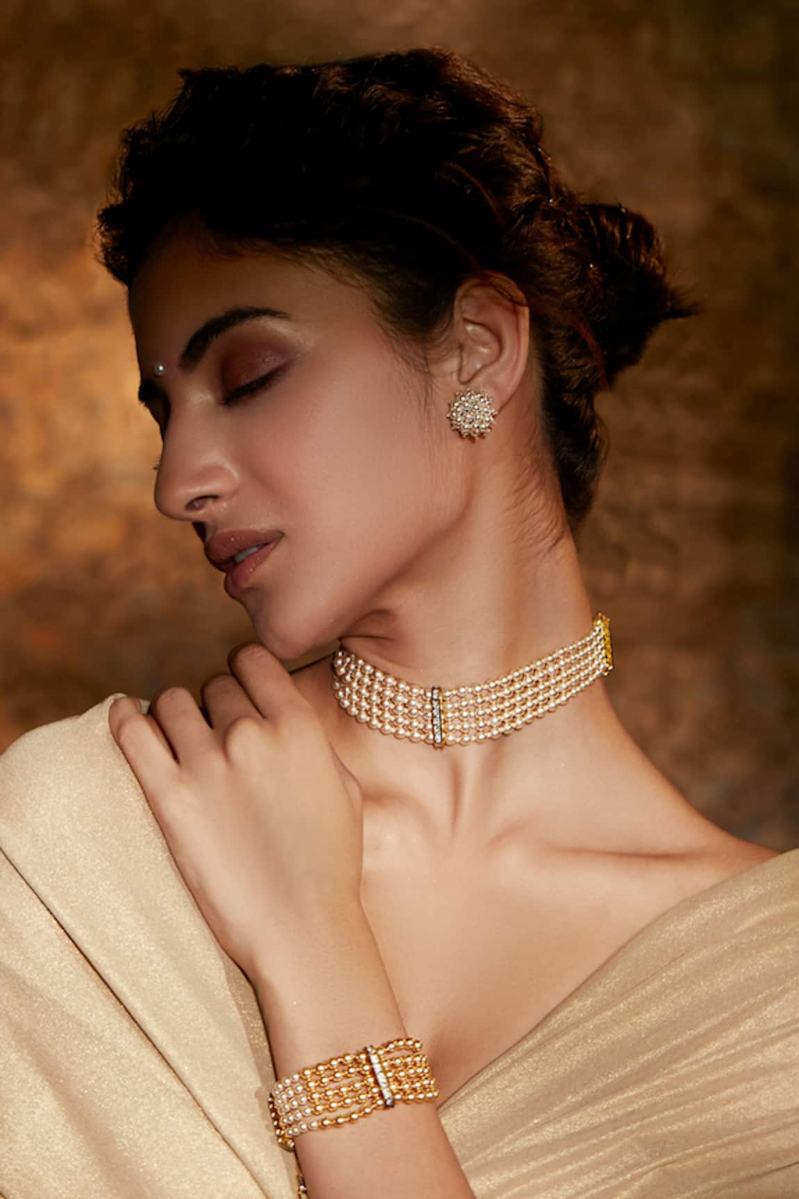 Tarun Tahiliani Layered Pearl Choker