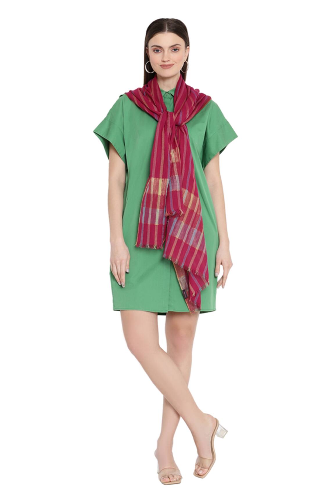 SHINGORA Contrast Striped Stole