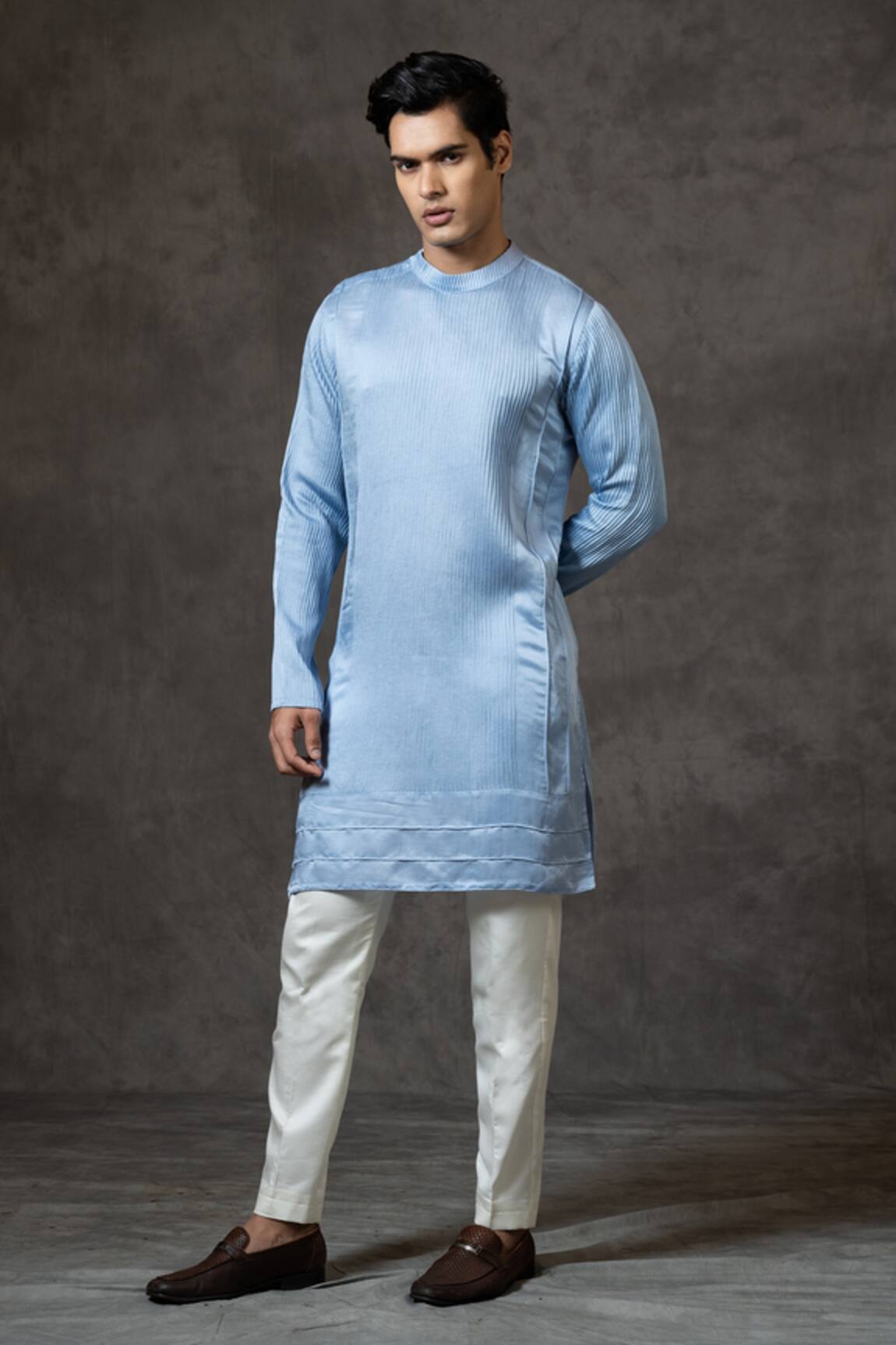 PAARSH Pintucked Kurta Set