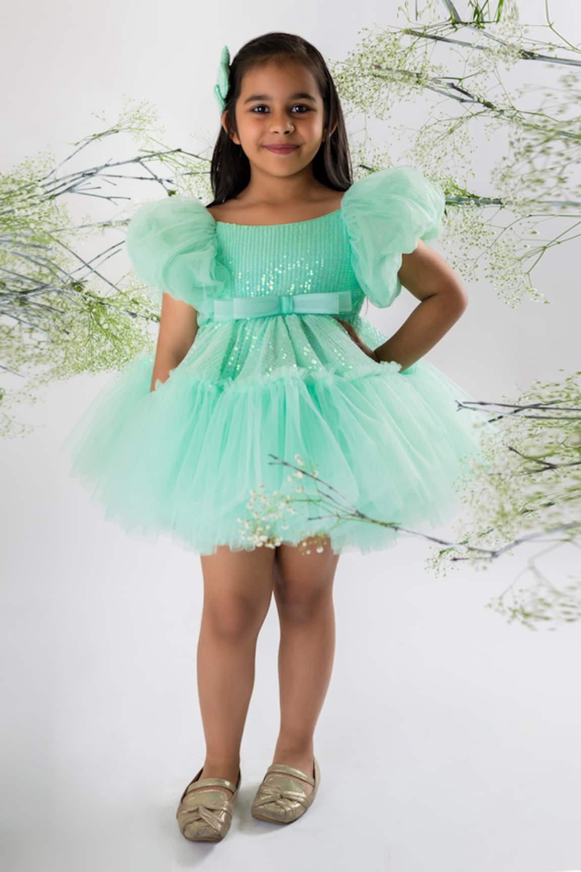 Lil Angels Sequin Embellished Dress