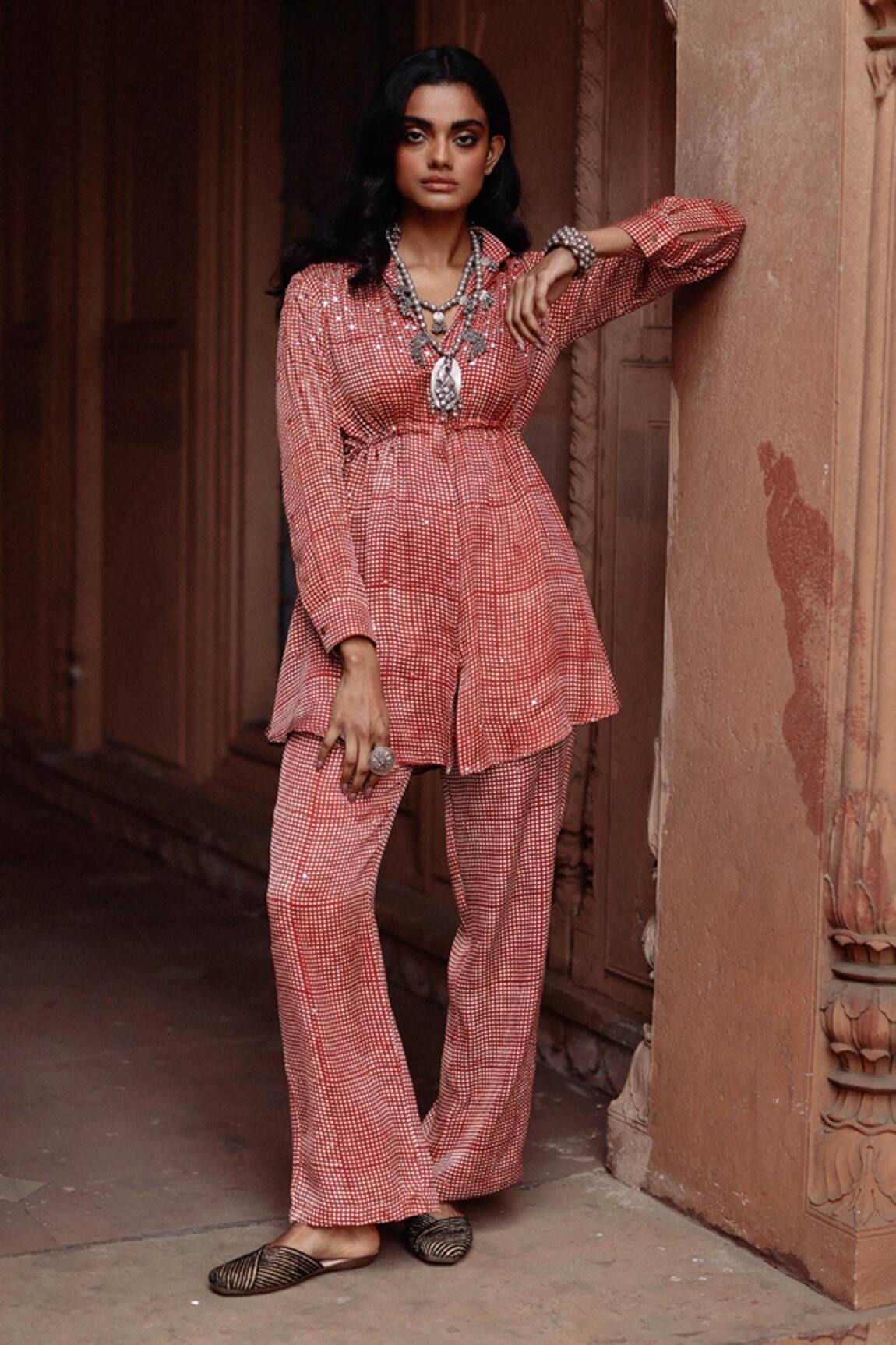 Avacara Fit & Flare Shirt With Pant