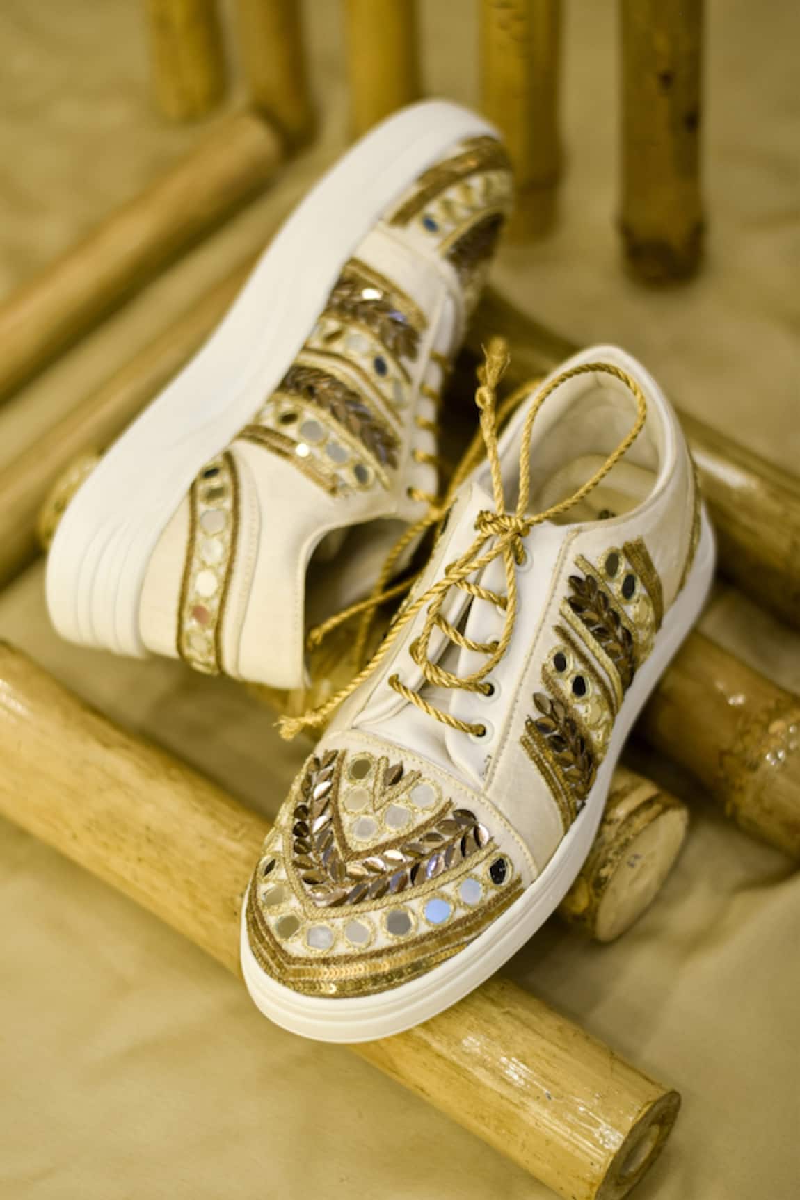 Around Always Mirage Mirror Embroidered Sneakers 