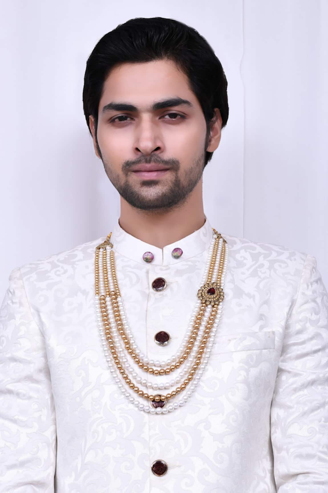 Aryavir Malhotra Bead Multi-Layered Embellished Mala