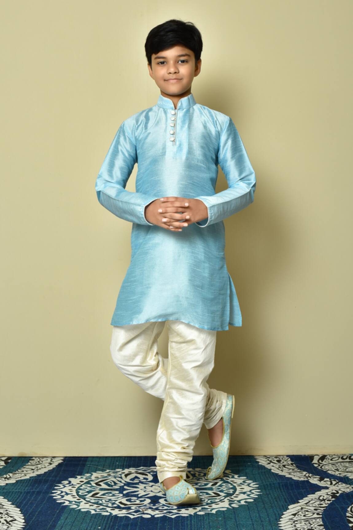 Petite Pomme Straight Mandarin Collar Kurta