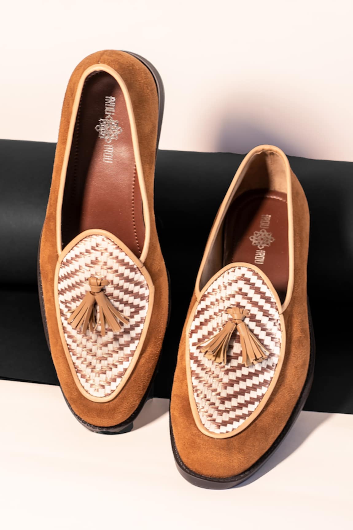 THE FROU FROU STUDIO Palatine Argyle Embellished Loafers