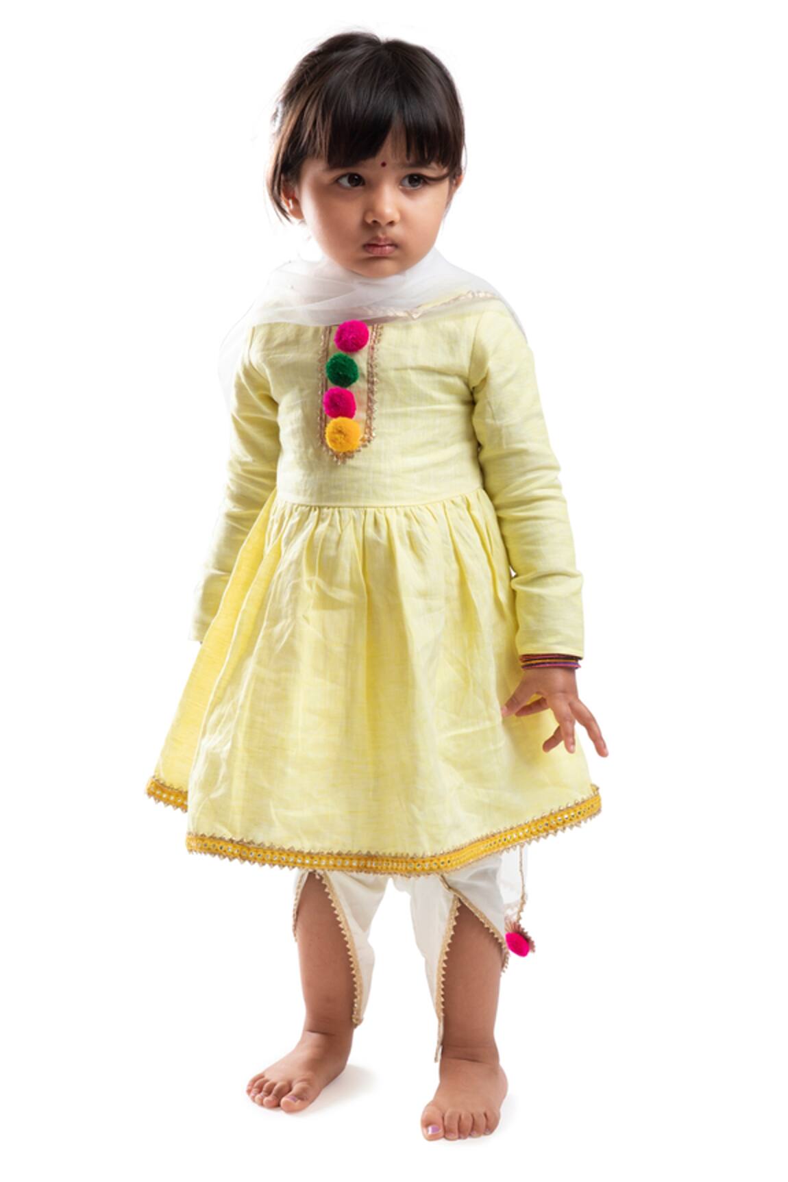 Byb Premium Pom-Pom Embellished Kurta Set 