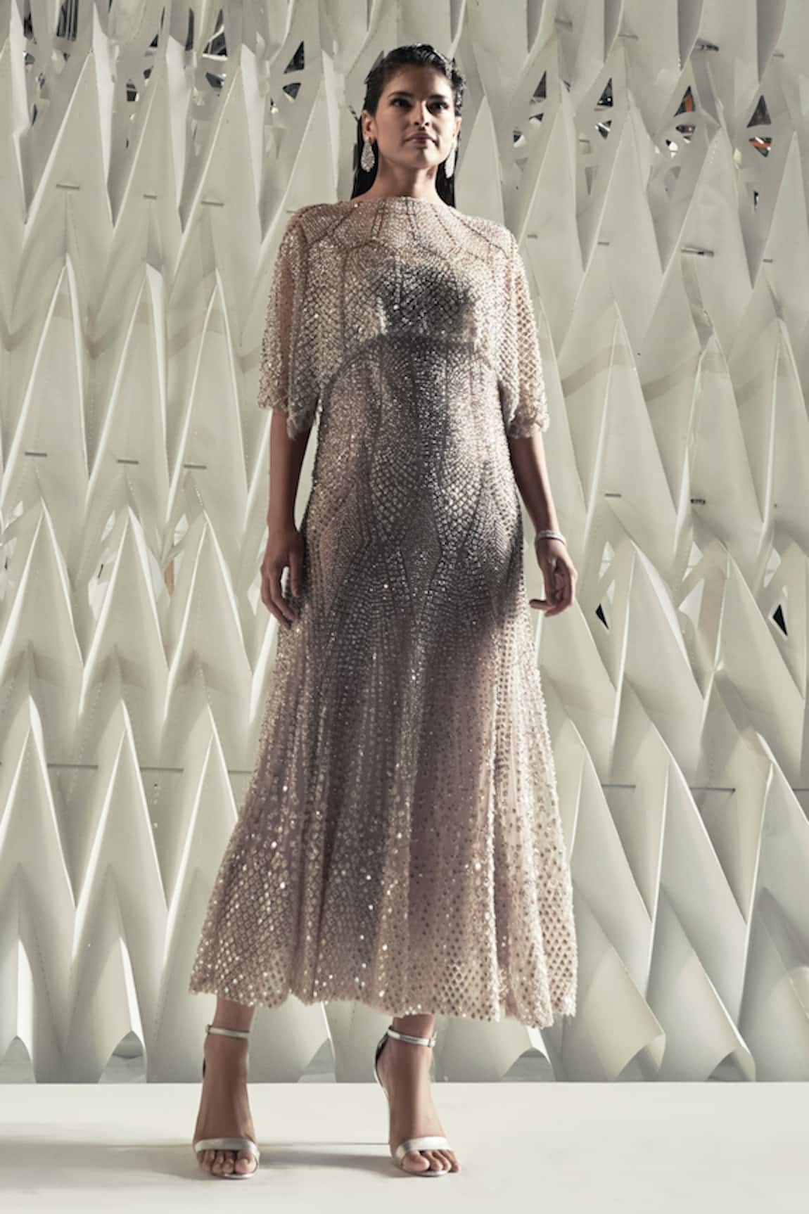 Rohit Gandhi + Rahul Khanna Cupola Embellished Cape 