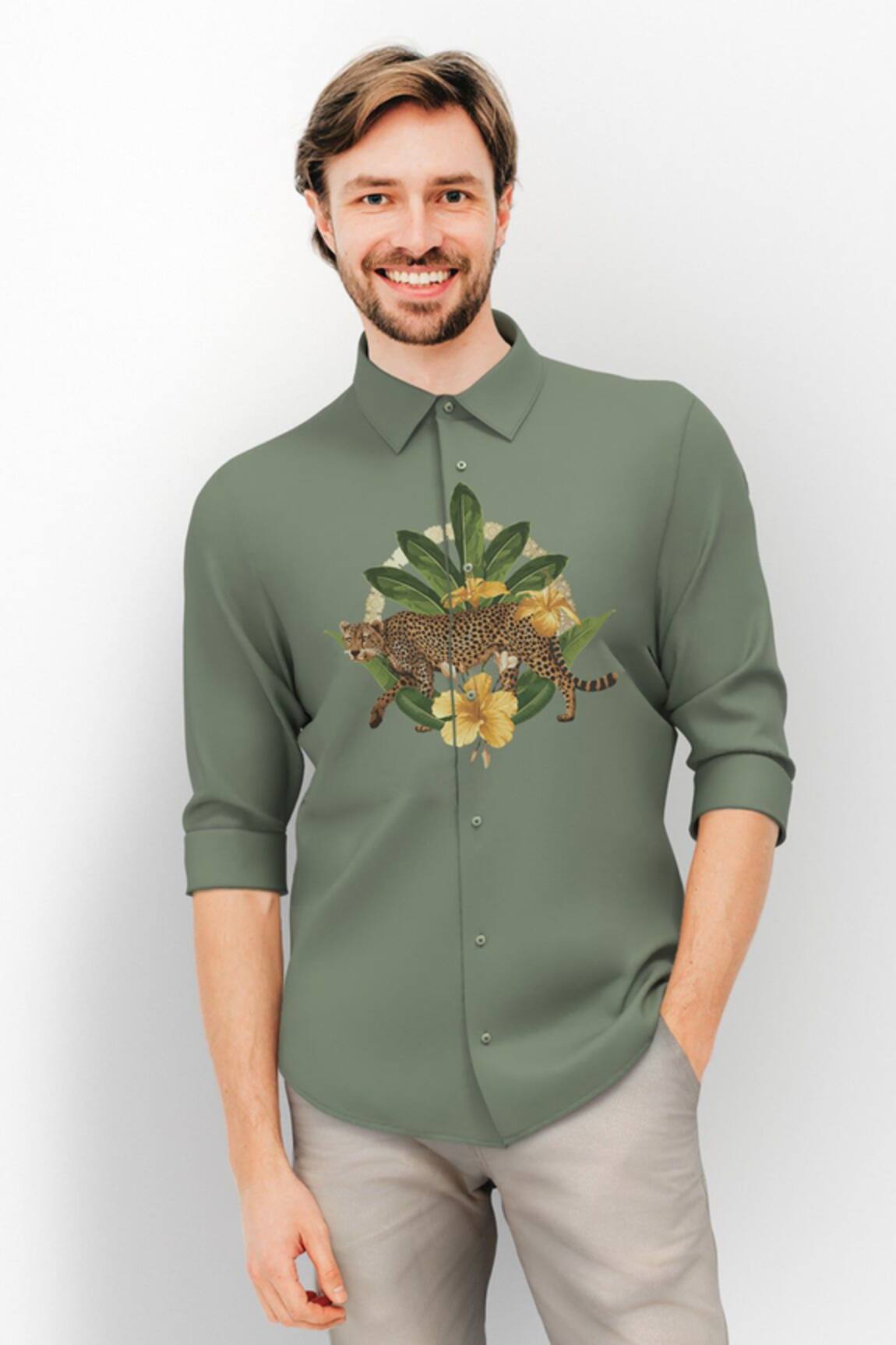 HeSpoke Eye Of The Tiger Printed Shirt