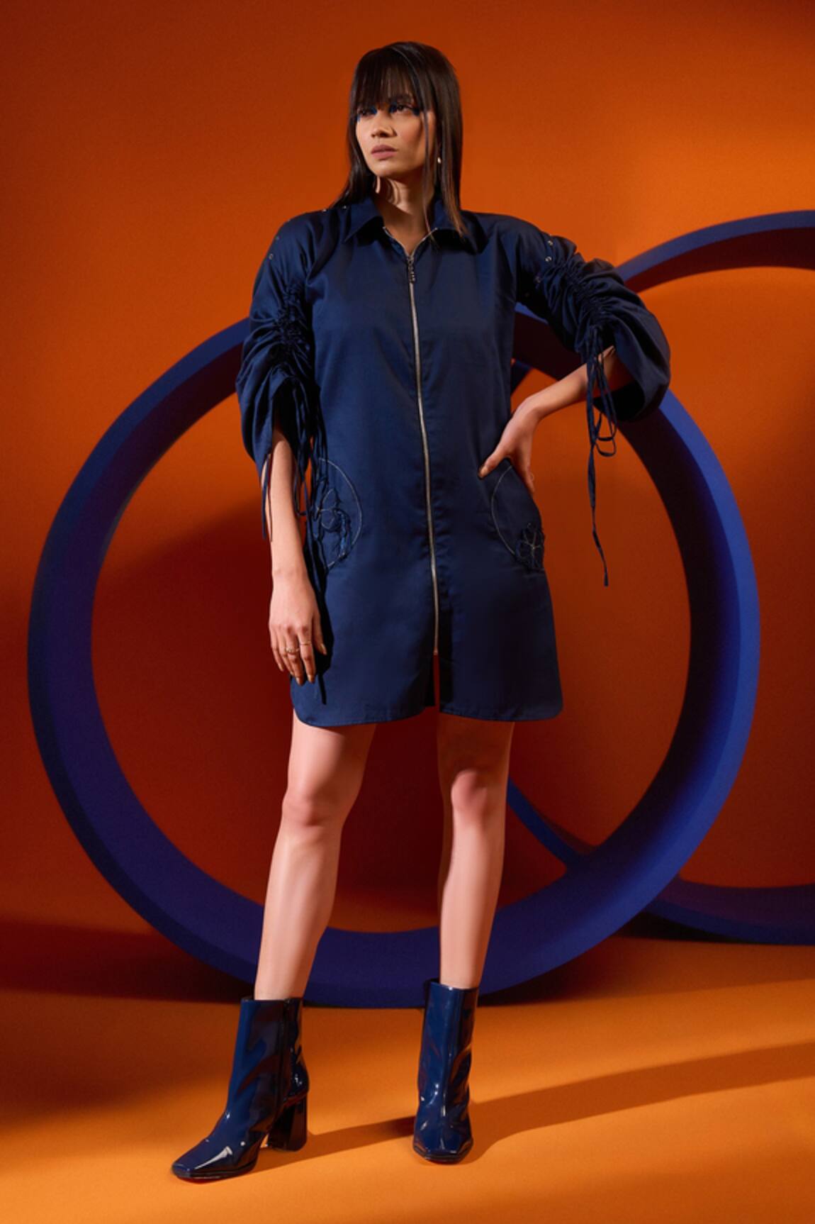 The Dramebaaz CO Jay Gathered Sleeve Dress