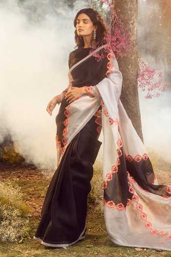 Nitika Gujral Dichromatic Saree Set 