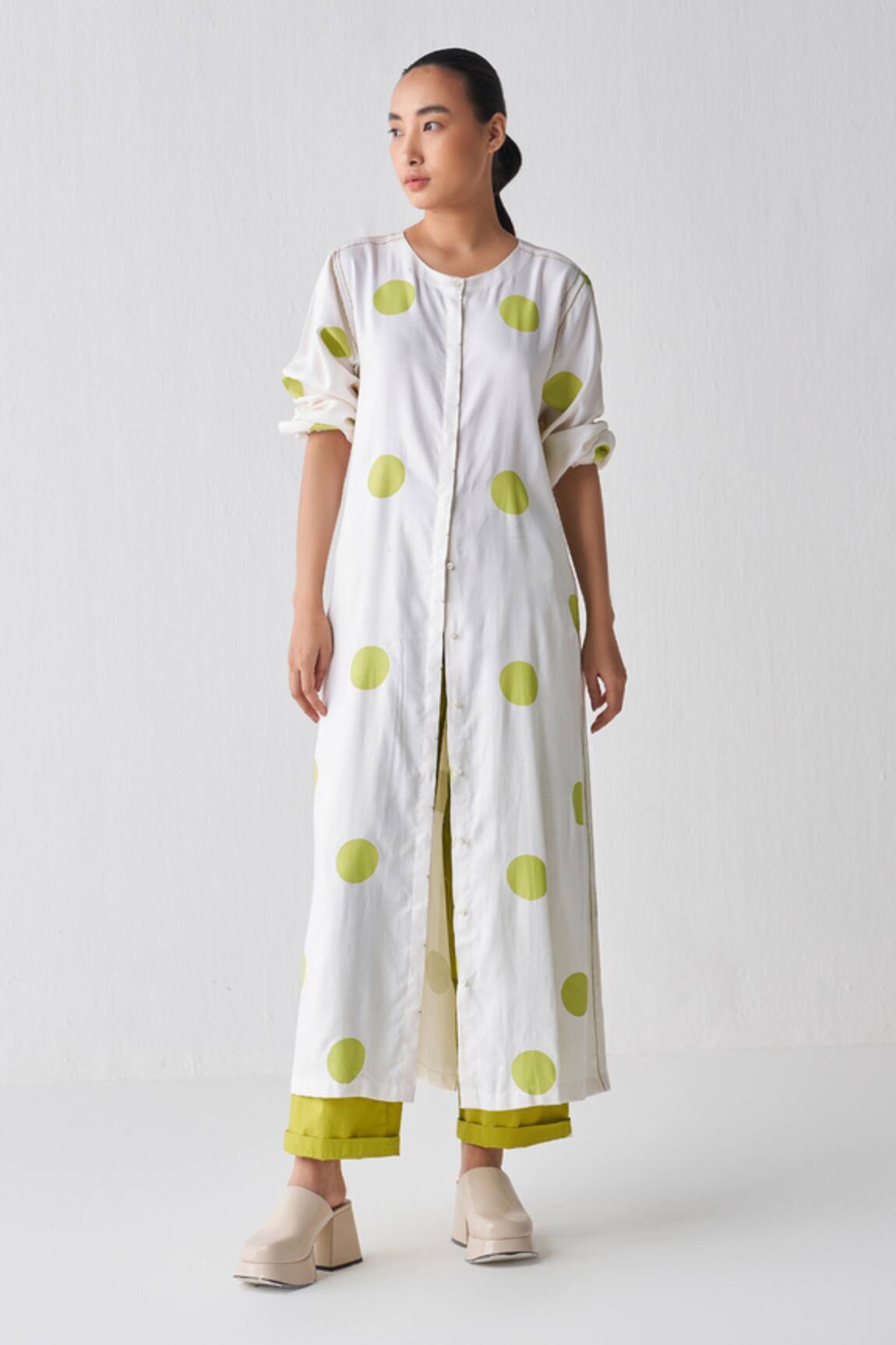 Three Polka Pattern Jacket