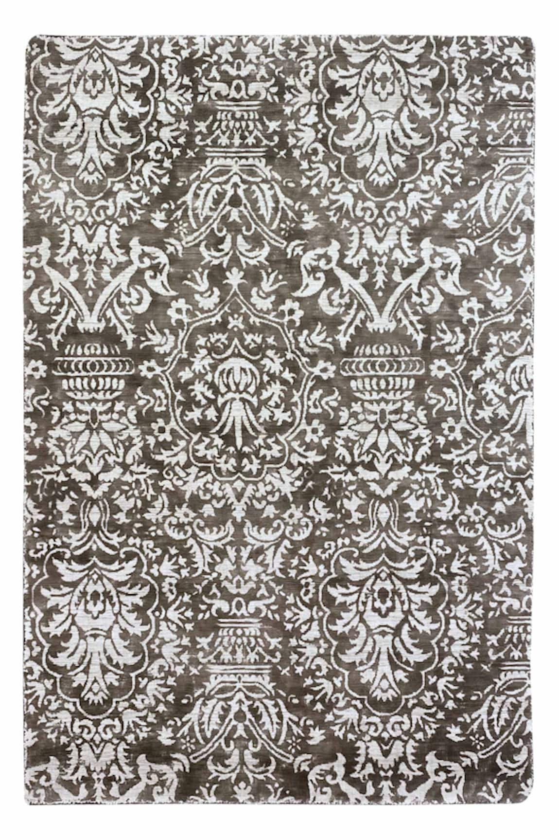 Qaaleen Medusa Floral Pattern Handloom Rug