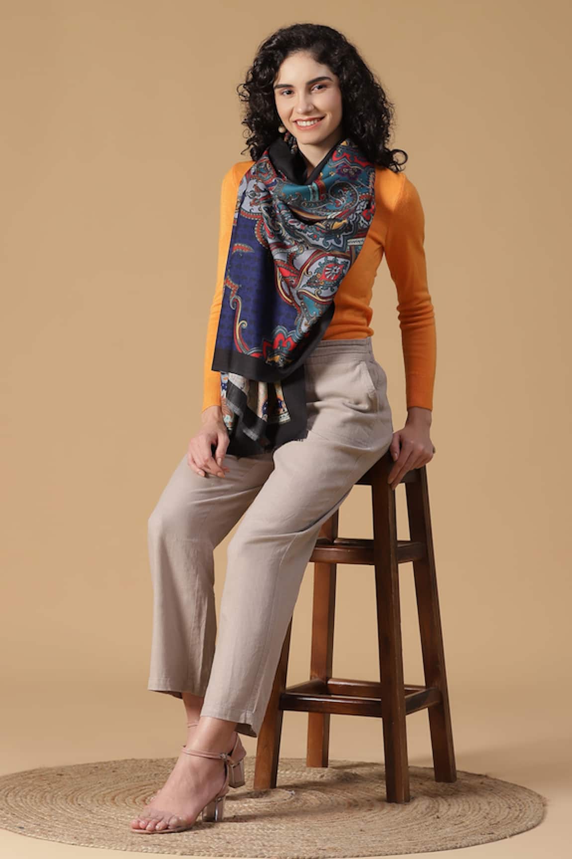 Shingora Paisley & Floral Pattern Stole