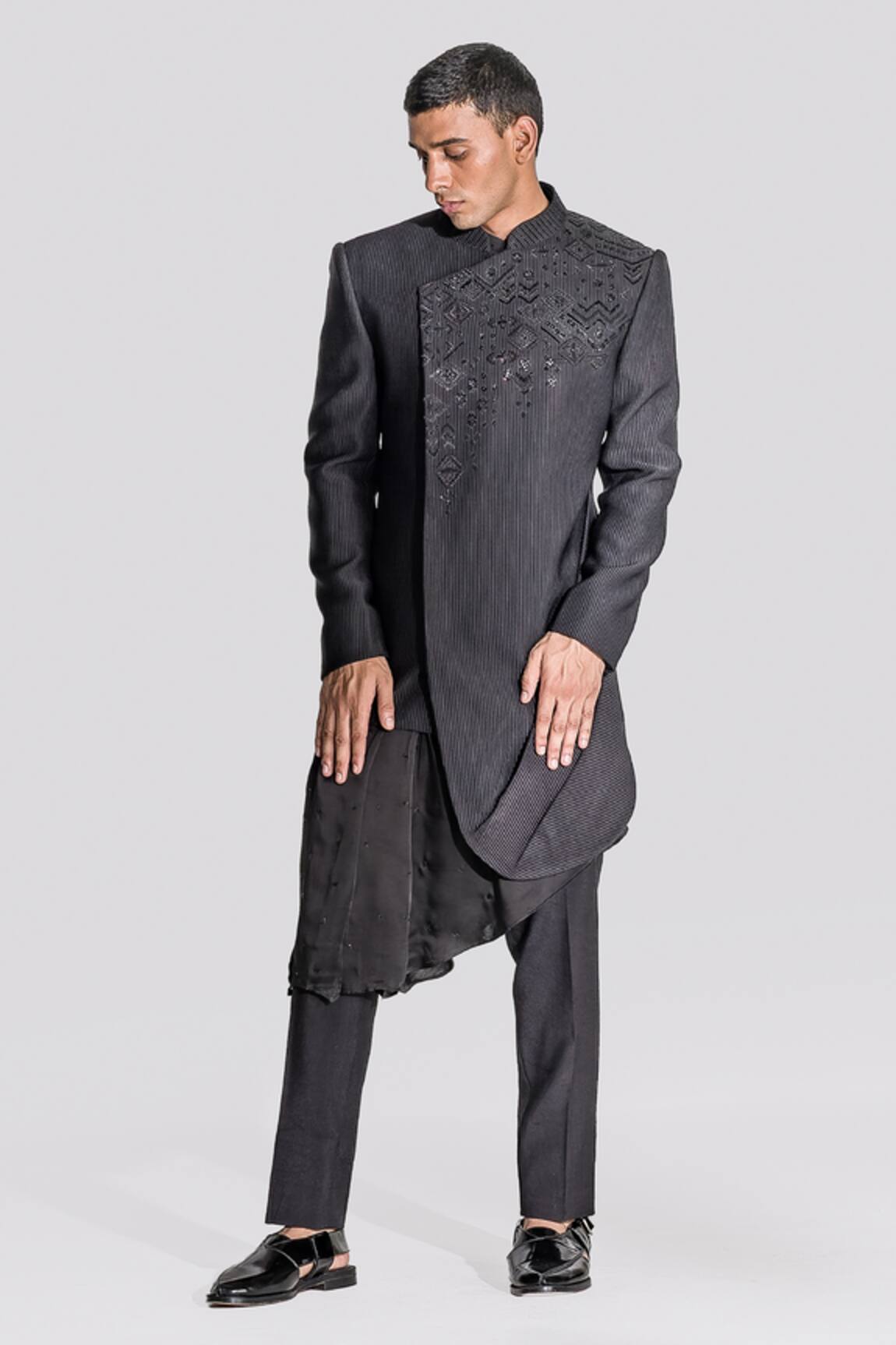 Asuka Pintuck Achkan Set