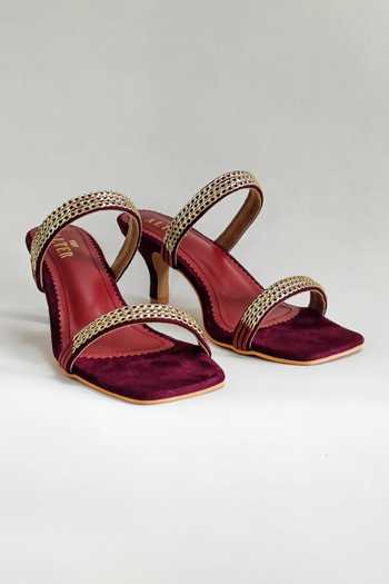 The Alter Georgine Strap Embellished Stiletto Heels