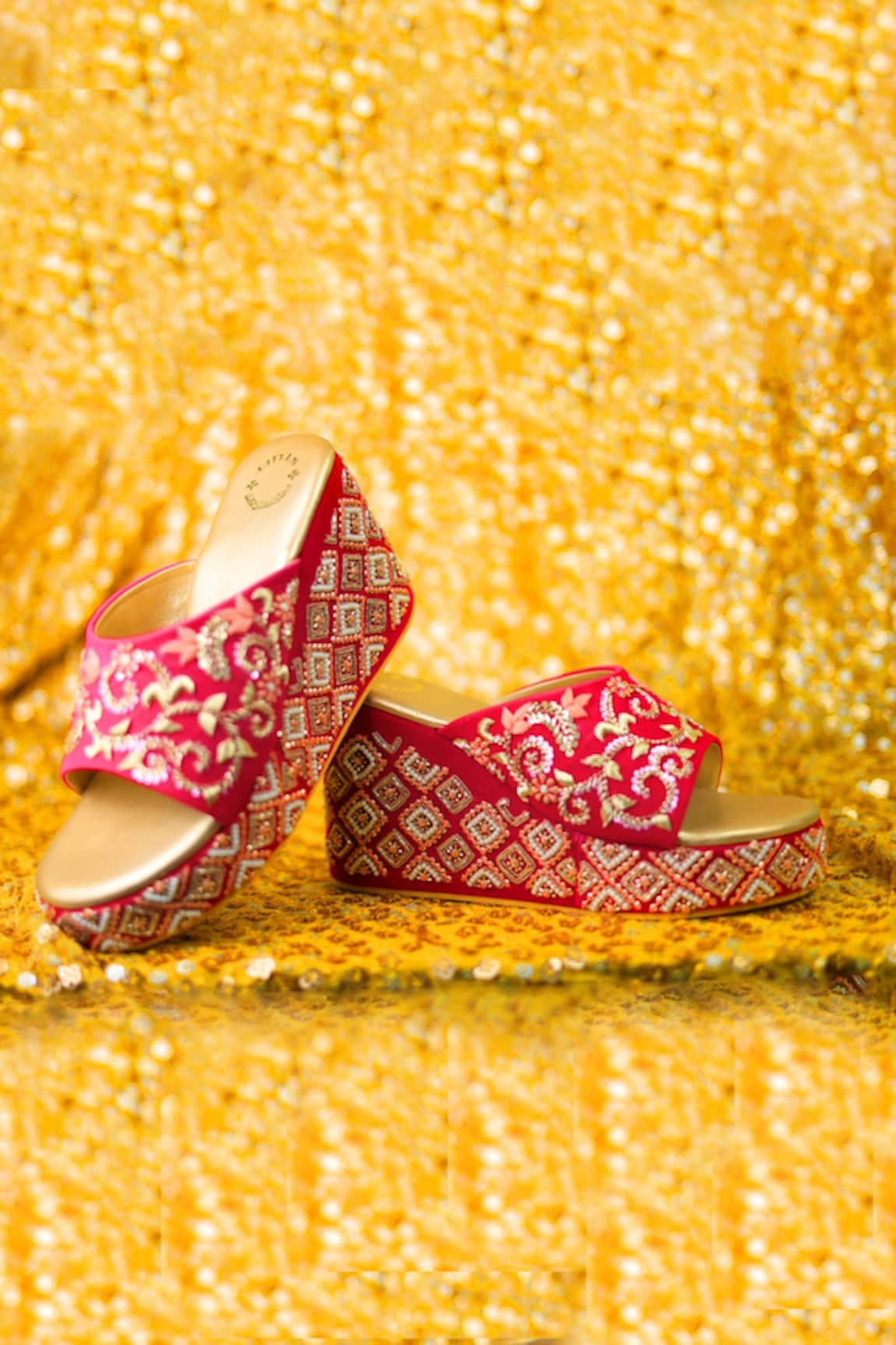 Rajasthani Stuff Ashni Velvet Wedges