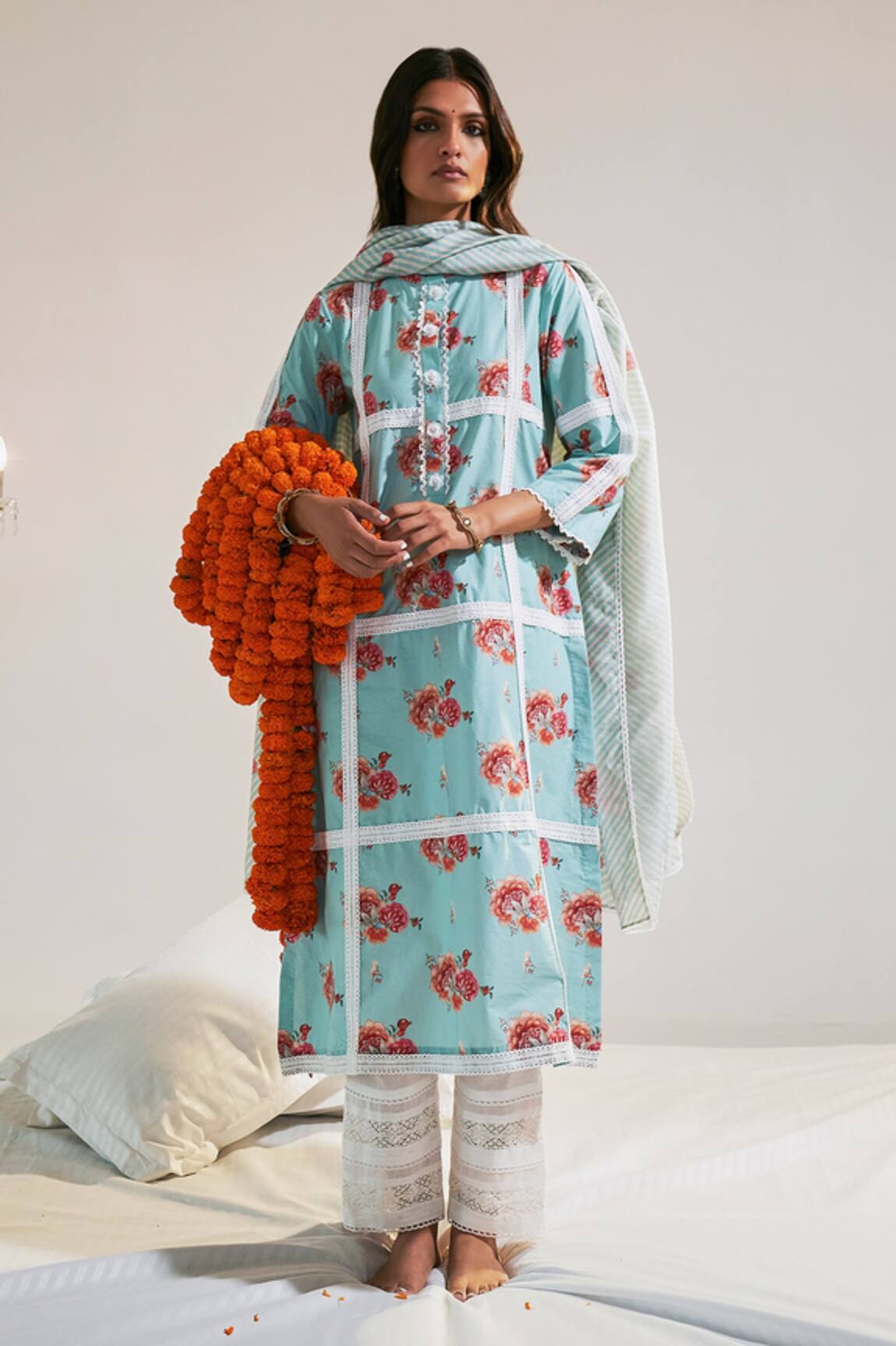 Sage Saga Ruhi Printed Kurta Palazzo Set