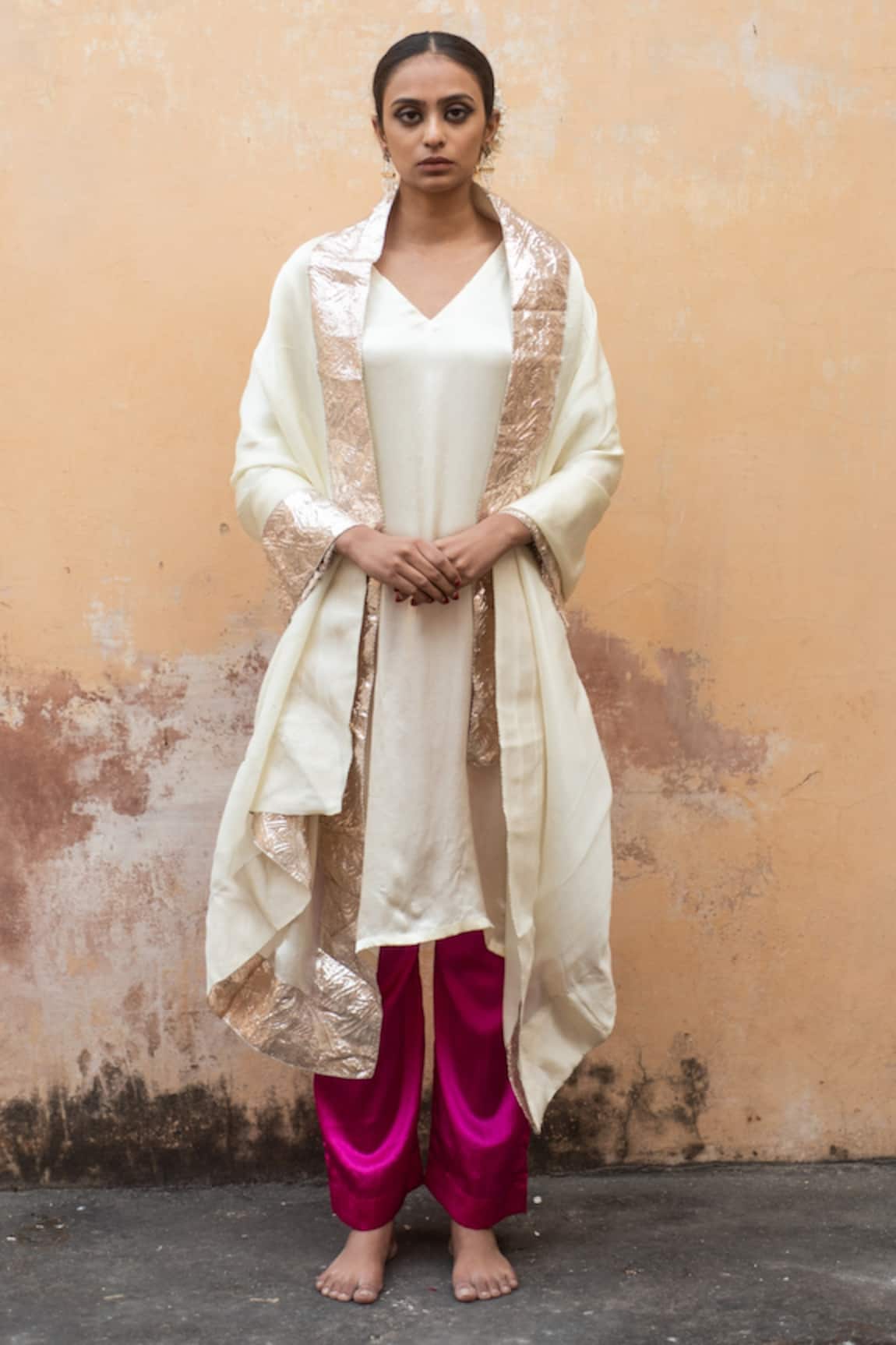 Avaasya Jaipur Gajji Silk Kurta Set