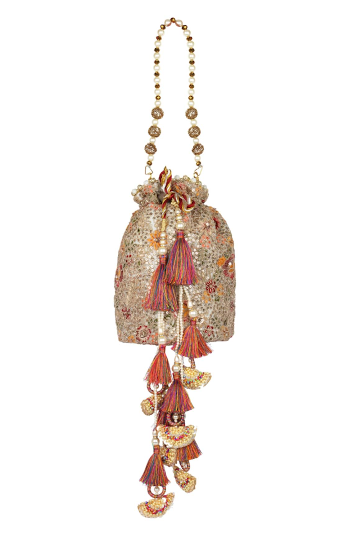 Miar Designs Trisha Sequin Embroidered Potli Bag