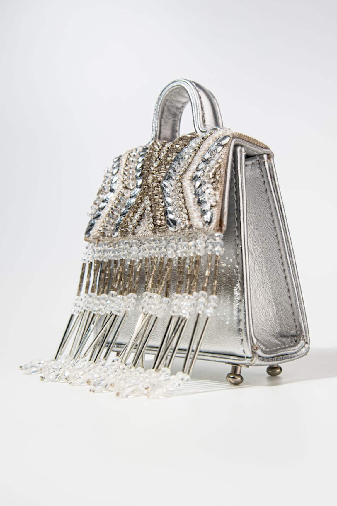 Born Flash Seraphim Tassel Embellished Leather Bag